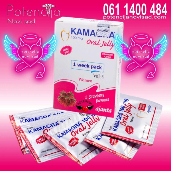 Kamagra Oral Jelly za zene | 5 kesica jagoda - Image 3